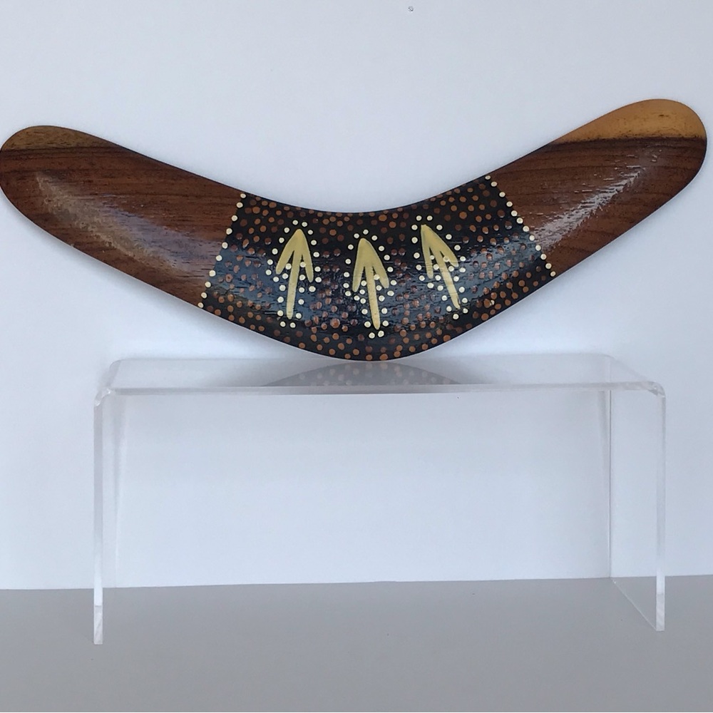 Authentic Aboriginal Genuine Dreamtime Boomerang 12" Traditional Dot Handmade